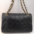 Chanel Vintage Black Lambskin Double Flap 23 Online Sale