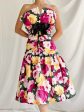 Vintage Floral Dropped Waist Dress - XS S Online