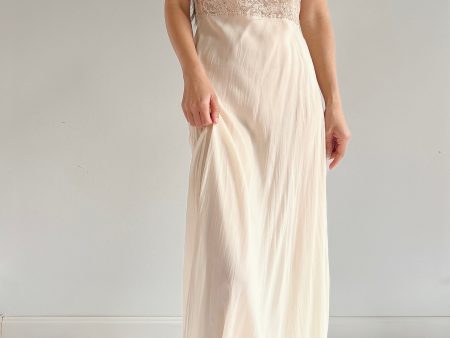 1930s Silk and Lace Dress - S For Discount