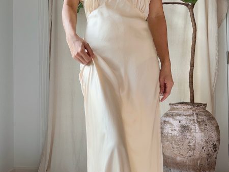 1930s Pure Lightweight Silk and Lace Gown - S Online Sale