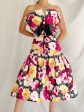 Vintage Floral Dropped Waist Dress - XS S Online