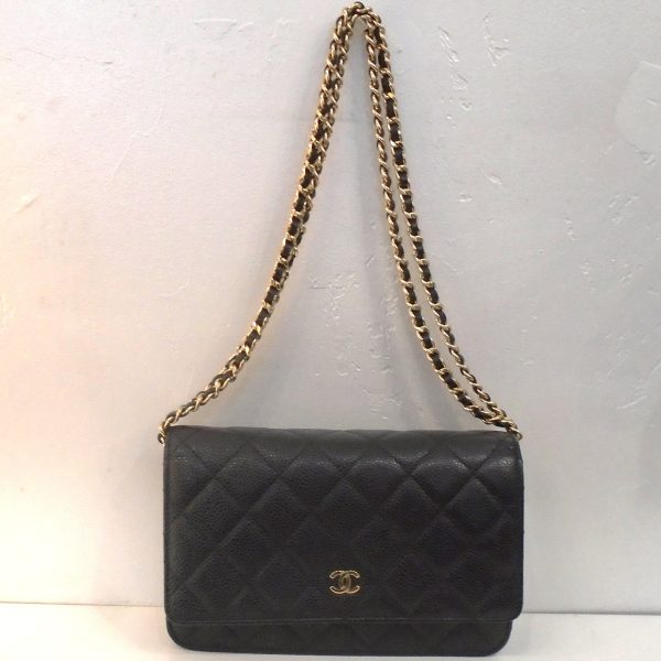 Chanel Vintage Caviar Leather WOC Online now