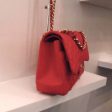 Chanel Vintage Red Jumbo Double Flap Discount