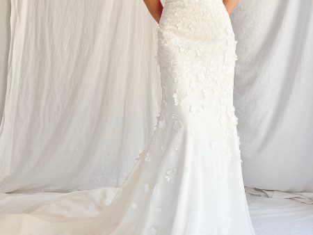 “Azul” Strapless Tulle Wedding Gown - S 6 Online Sale