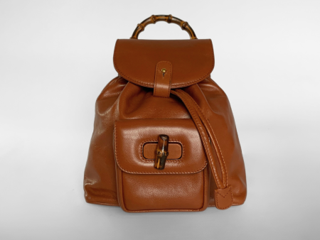 Gucci Bamboo Backpack Small Leather Cheap