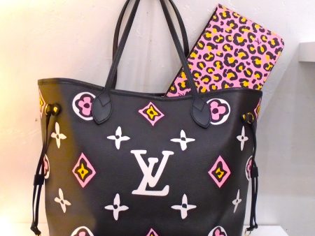 Louis Vuitton Vintage Black Wild At Heart Neverfull MM With Pochette Online now