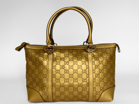 Gucci Shopper Monogram Leather For Sale