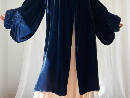 1920s Silk Velvet Coat - S M Discount