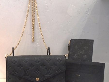 Louis Vuitton Vintage Black Felicie Pochette Fashion