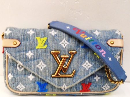 Louis Vuitton Vintage New Wave Denim WOC For Cheap