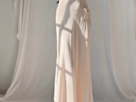 1930s Silk Crepe Bias Slip Dress - S Discount