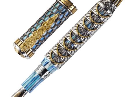 Montegrappa Dante Alighieri Paradiso Limited Edition Fountain Pen, Silver - 18K Gold Nib Sale