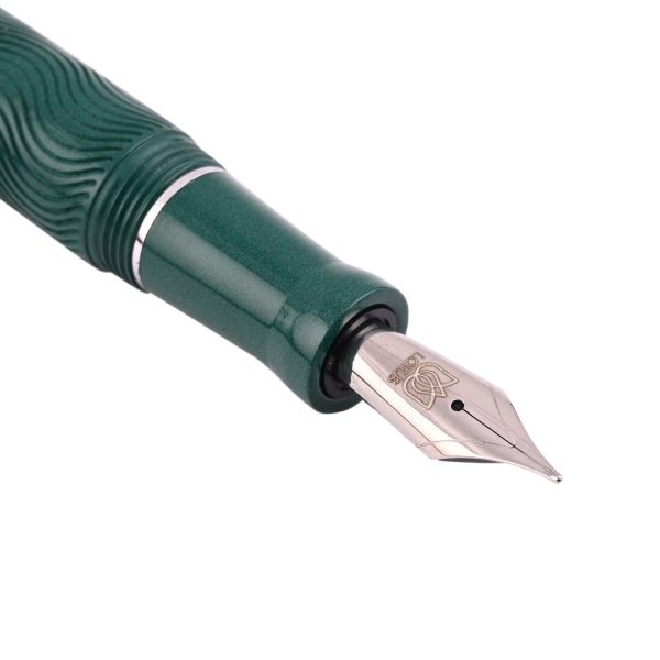 Lotus Wave Fountain Pen - Green CT For Sale