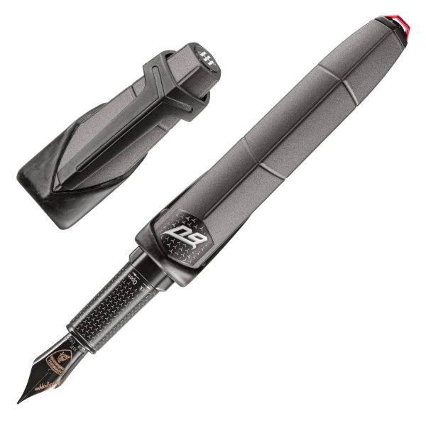 Montegrappa Automobili Lamborghini 60° Anniversary Fountain Pen - Grigio Titans (Limited Edition) For Sale