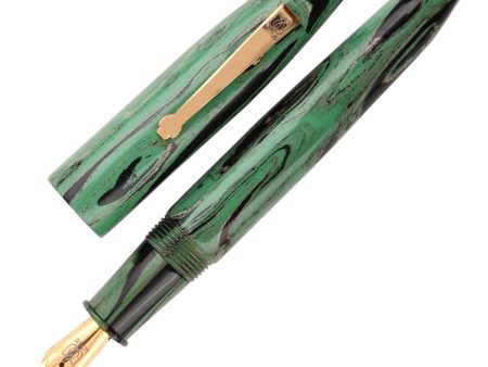 Lotus Mesa Fountain Pen - Green Black GT For Discount